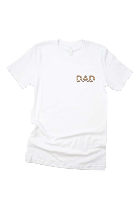 Sandy Stripes Dad Graphic Tee | White