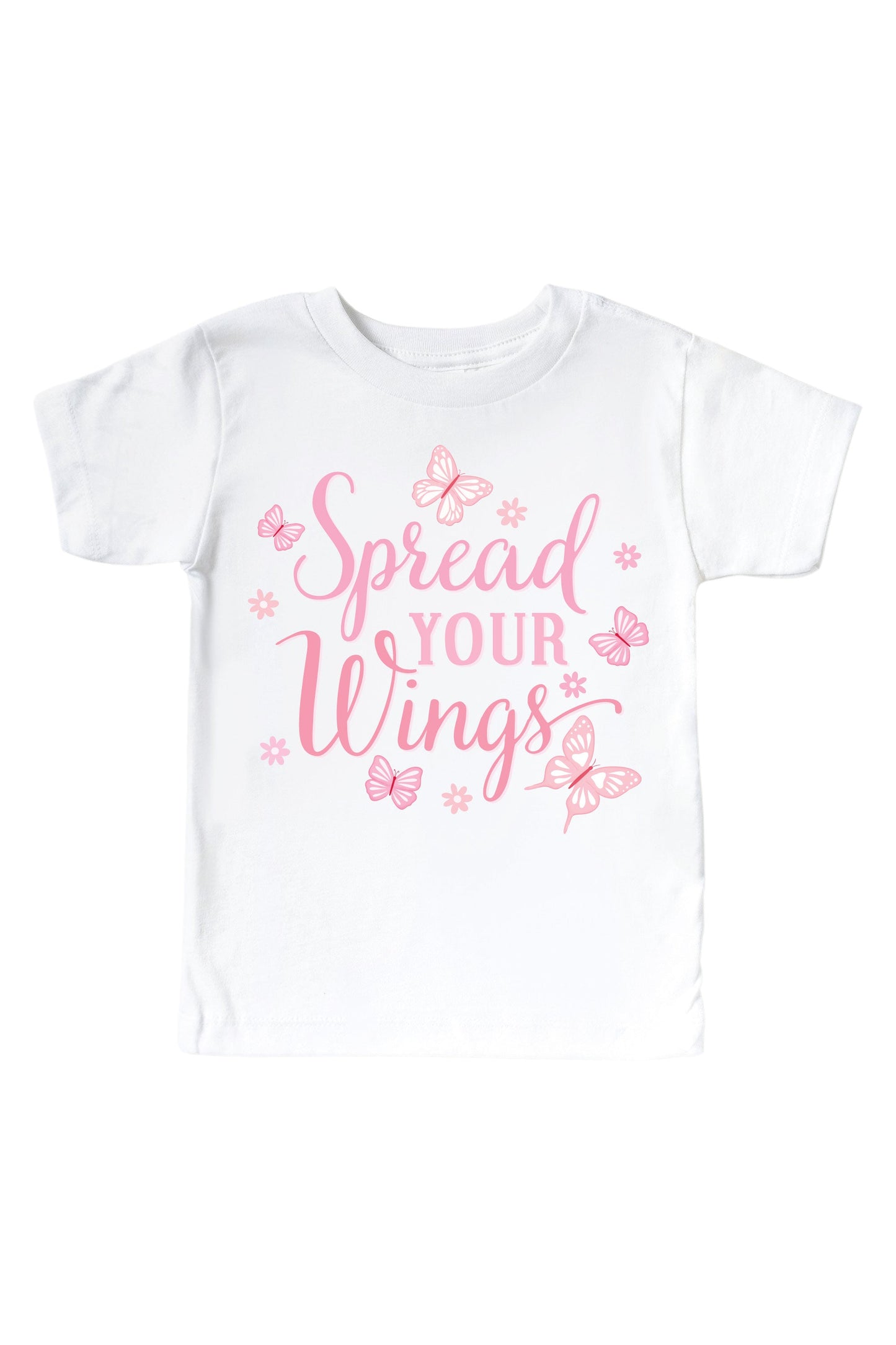 Spread Your Wings Graphic Bodysuit & Kids Tee | White