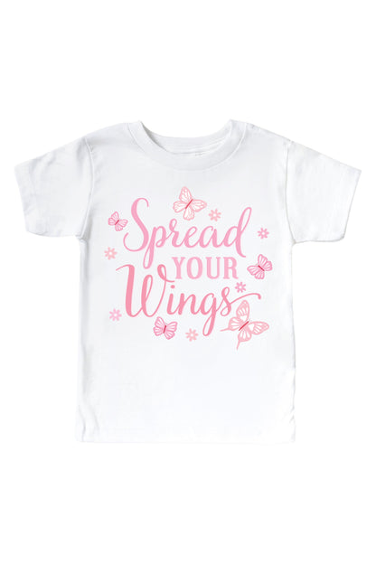 Spread Your Wings Graphic Bodysuit & Kids Tee | White