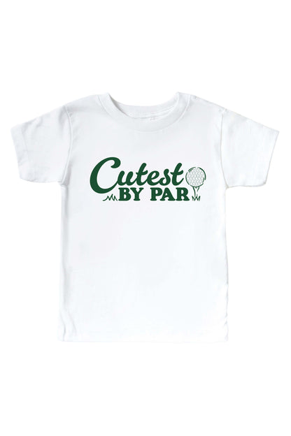 Cutest By Par Graphic Bodysuit & Kids Tee | White