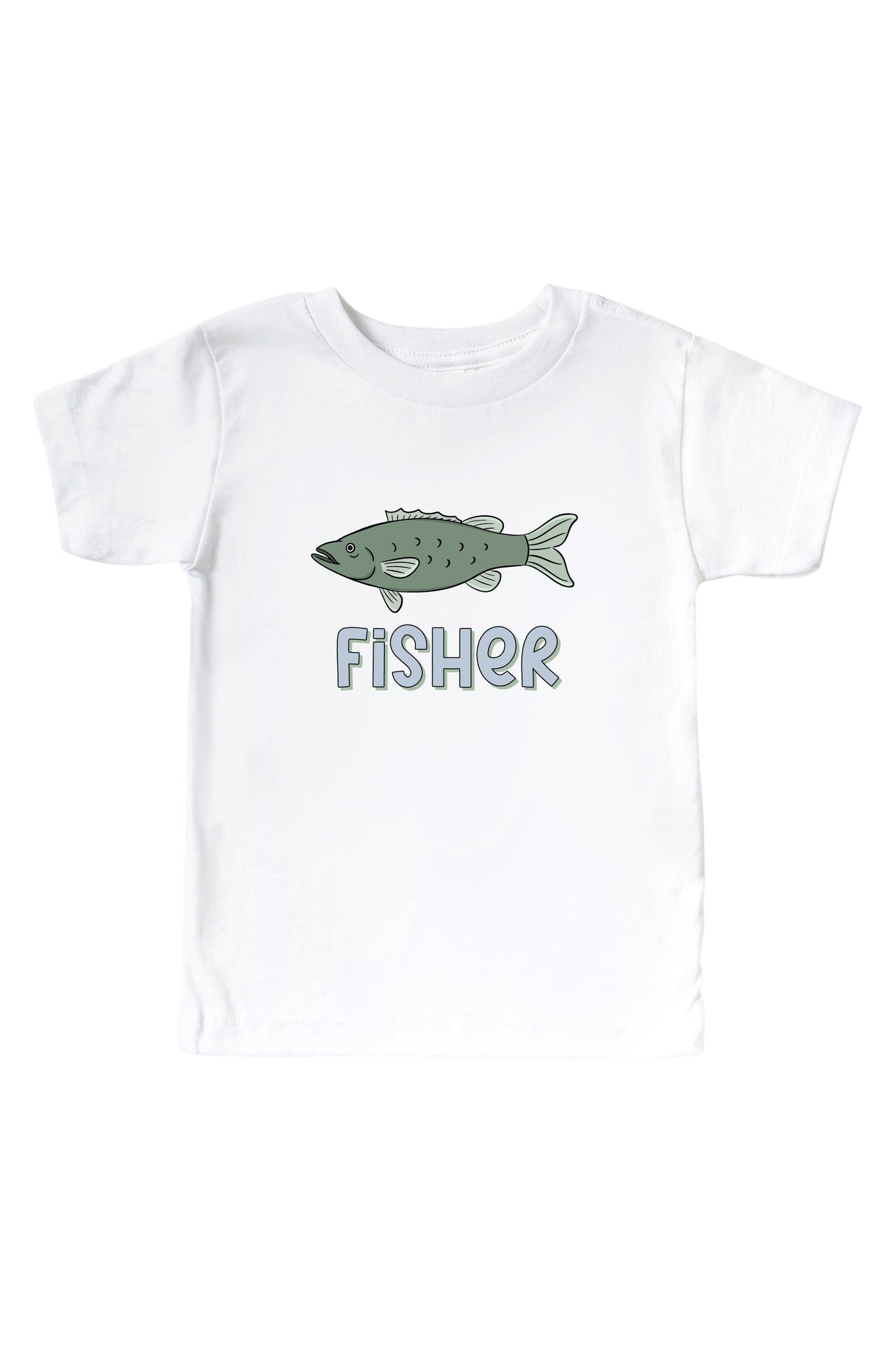 Personalized Off the Hook Graphic Bodysuit & Kids Tee | White