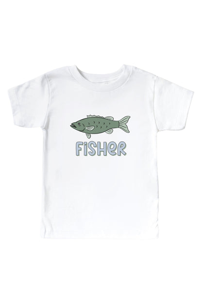 Personalized Off the Hook Graphic Bodysuit & Kids Tee | White