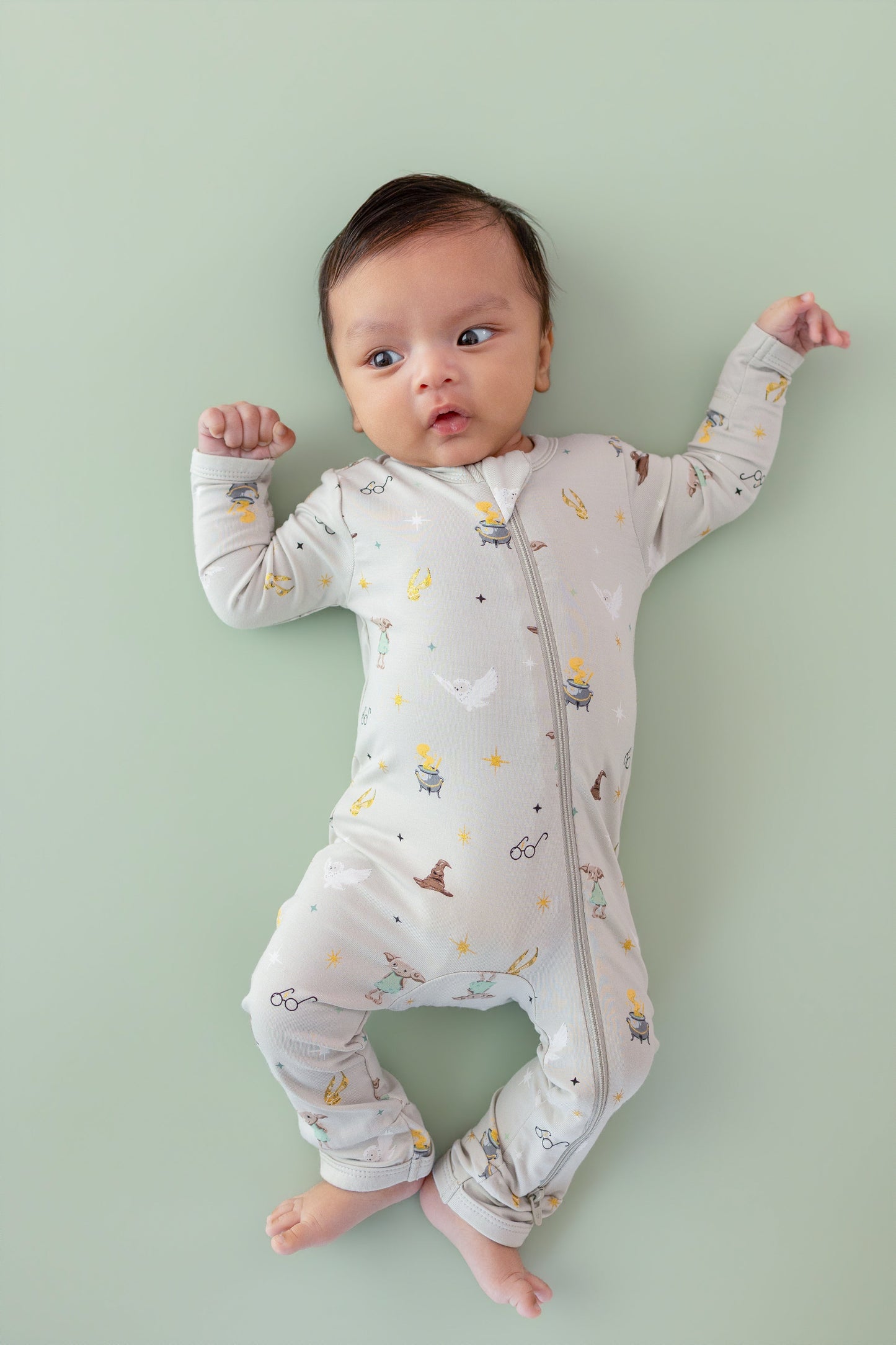 Zippered Romper in Starry Icon