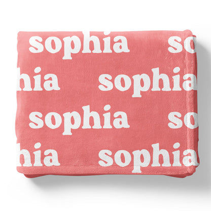 Rose Garden Personalized Color Blanket