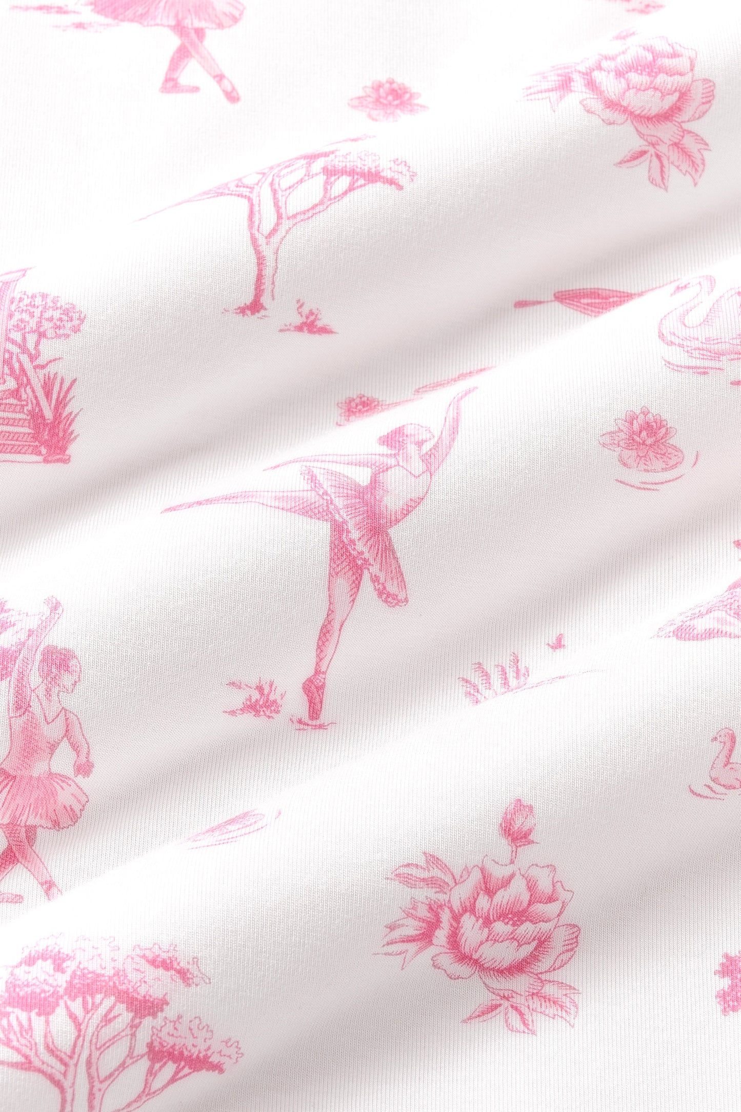 Long Sleeve Pajamas in Toile Ballet