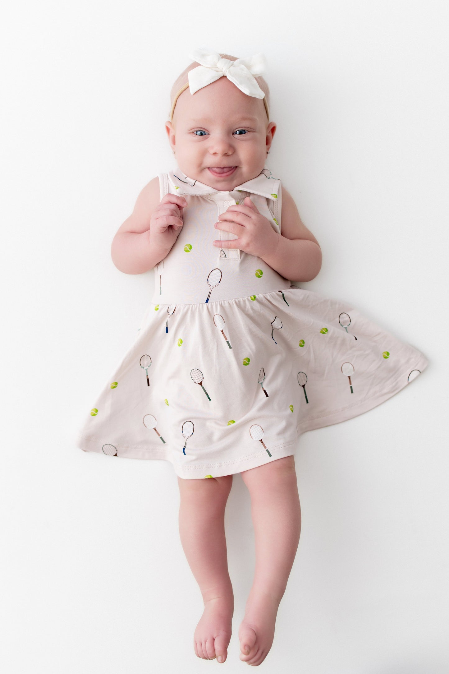 Polo Bodysuit Dress in Tennis
