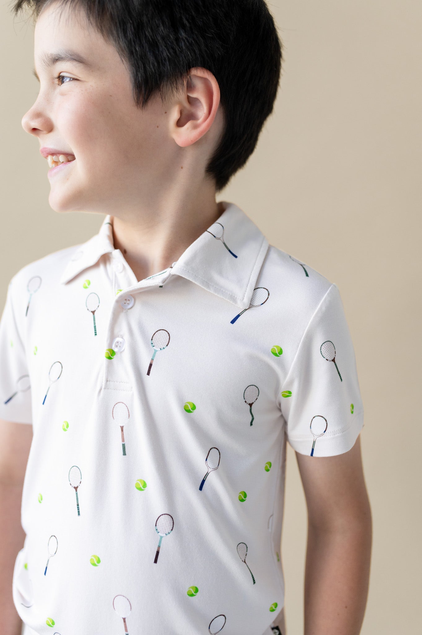 Toddler Short Sleeve Polo in Tennis