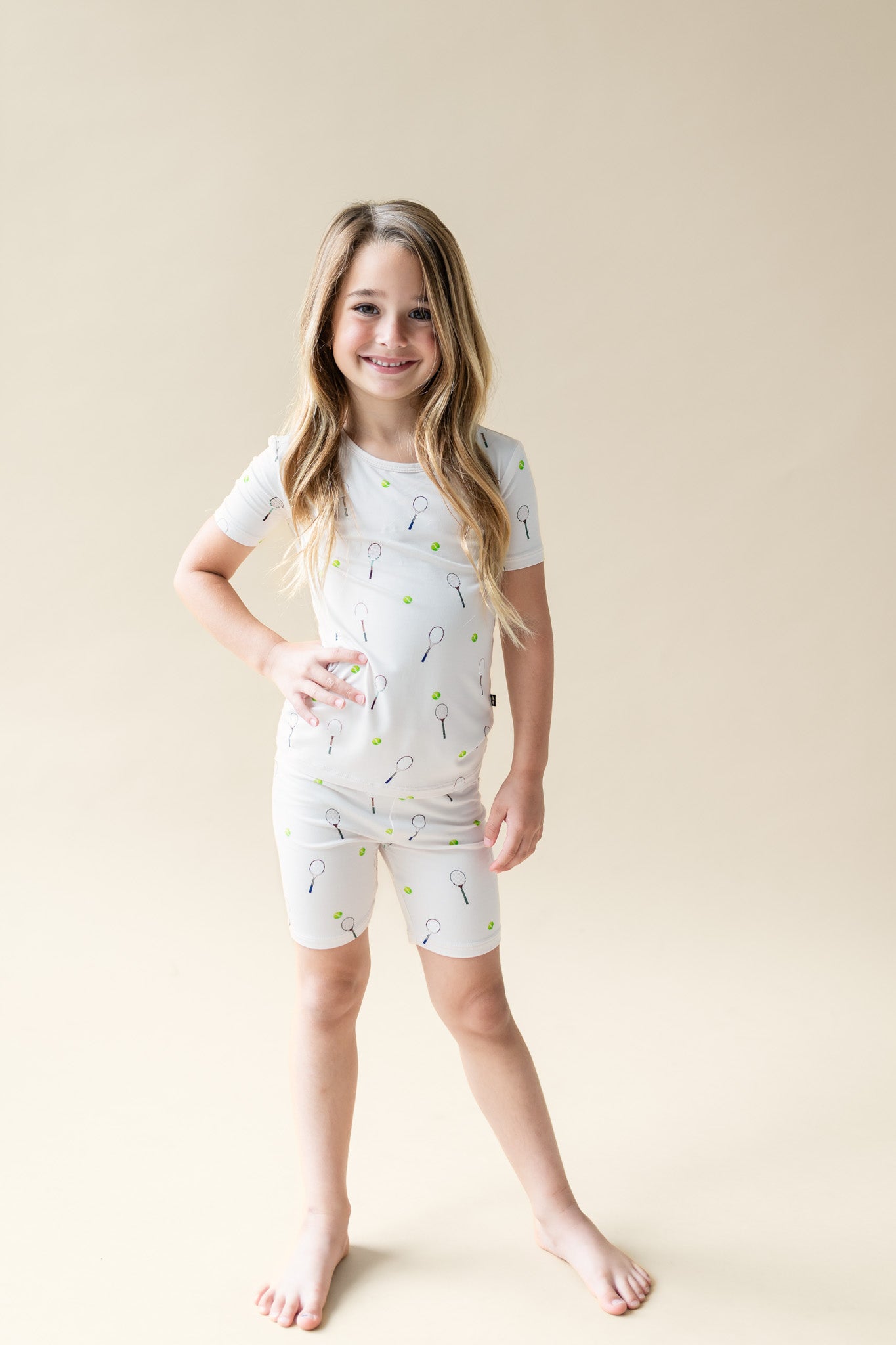 Short Sleeve Pajamas in Tennis