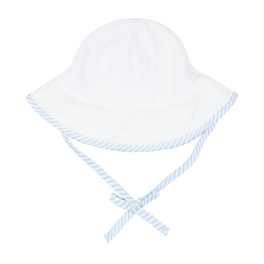 baby white french terry sun hat