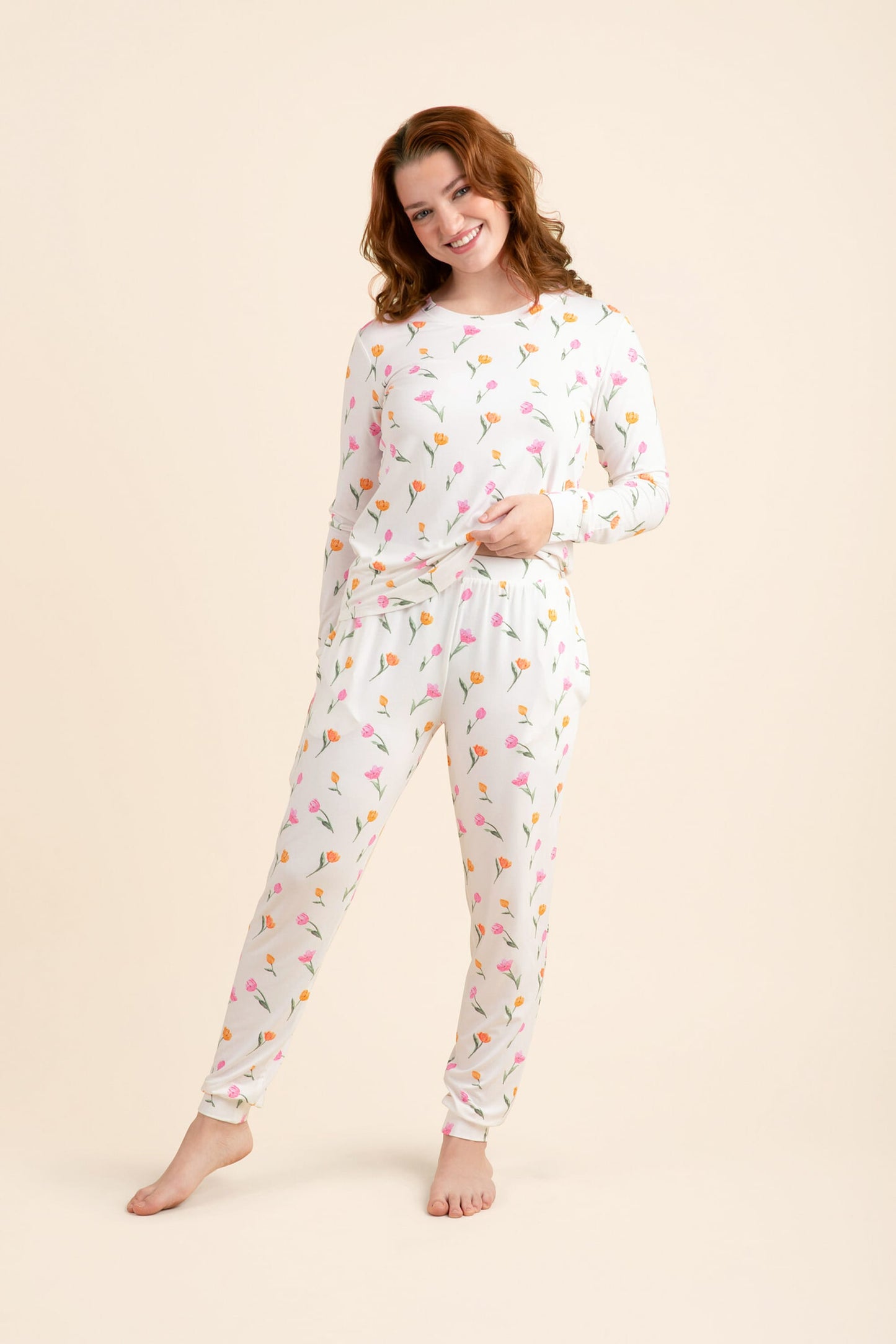 Women's Jogger Pajama Set in Tulip