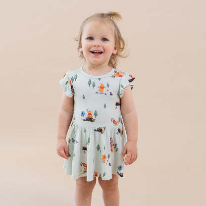 Twirl Bodysuit Dress in Winnie the Pooh Hundred Acre Wood