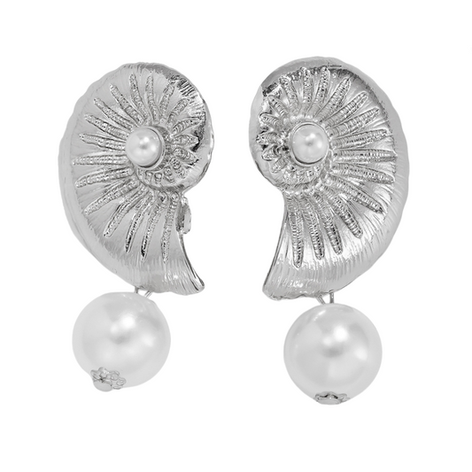 Vintage Pearl Shell Earrings