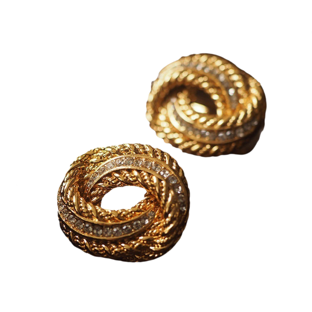 Medieval Twists Clip On Earrings