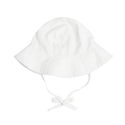 baby white sun hat