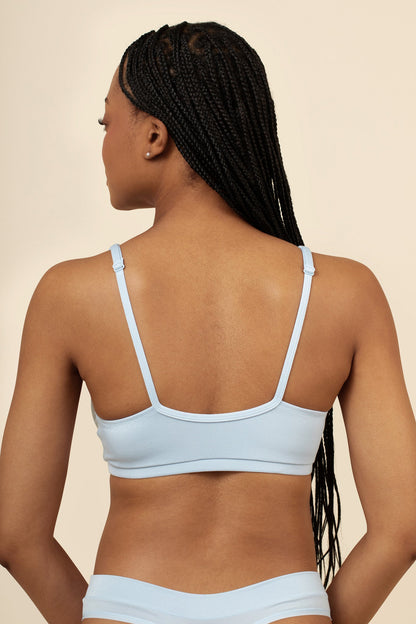 Women's Cross Front Bralette in Breeze