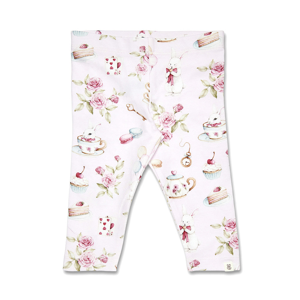 Alice's Tea Party Organic Leggings