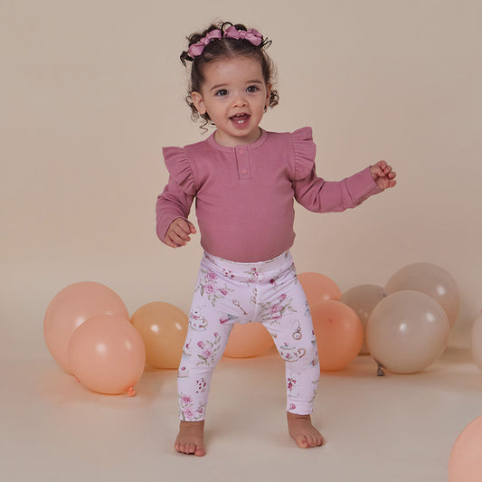 Alice's Tea Party Organic Leggings