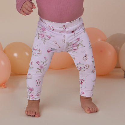Alice's Tea Party Organic Leggings