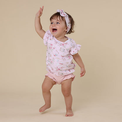 Alice’s Tea Party Organic T-Shirt with Frill