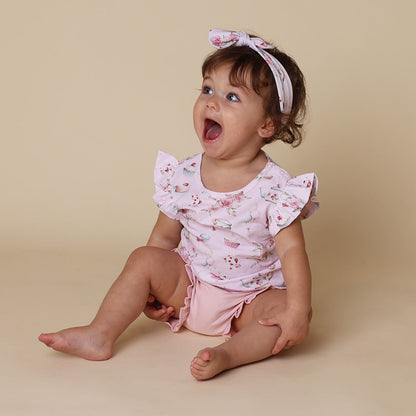 Alice’s Tea Party Organic T-Shirt with Frill
