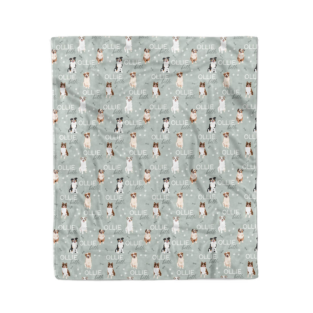 Personalized Kids Blanket | Australian Shepherd