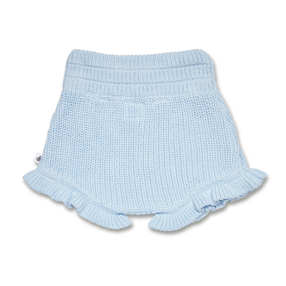 Baby Blue Organic Cotton Knit Bloomers