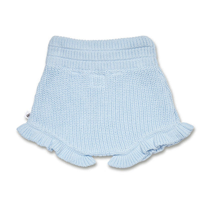 Baby Blue Organic Cotton Knit Bloomers