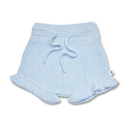 Baby Blue Organic Cotton Knit Bloomers