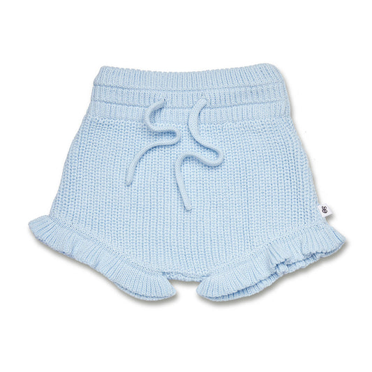 Baby Blue Organic Cotton Knit Bloomers