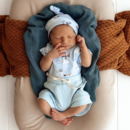 Baby Blue Organic Shorts