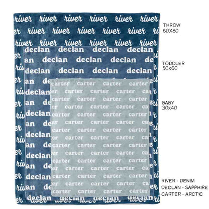 Personalized Color Blanket | Sky