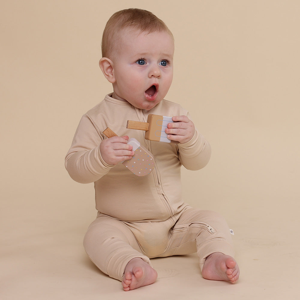 Babyccino Organic Snugglesuit Convertible Romper