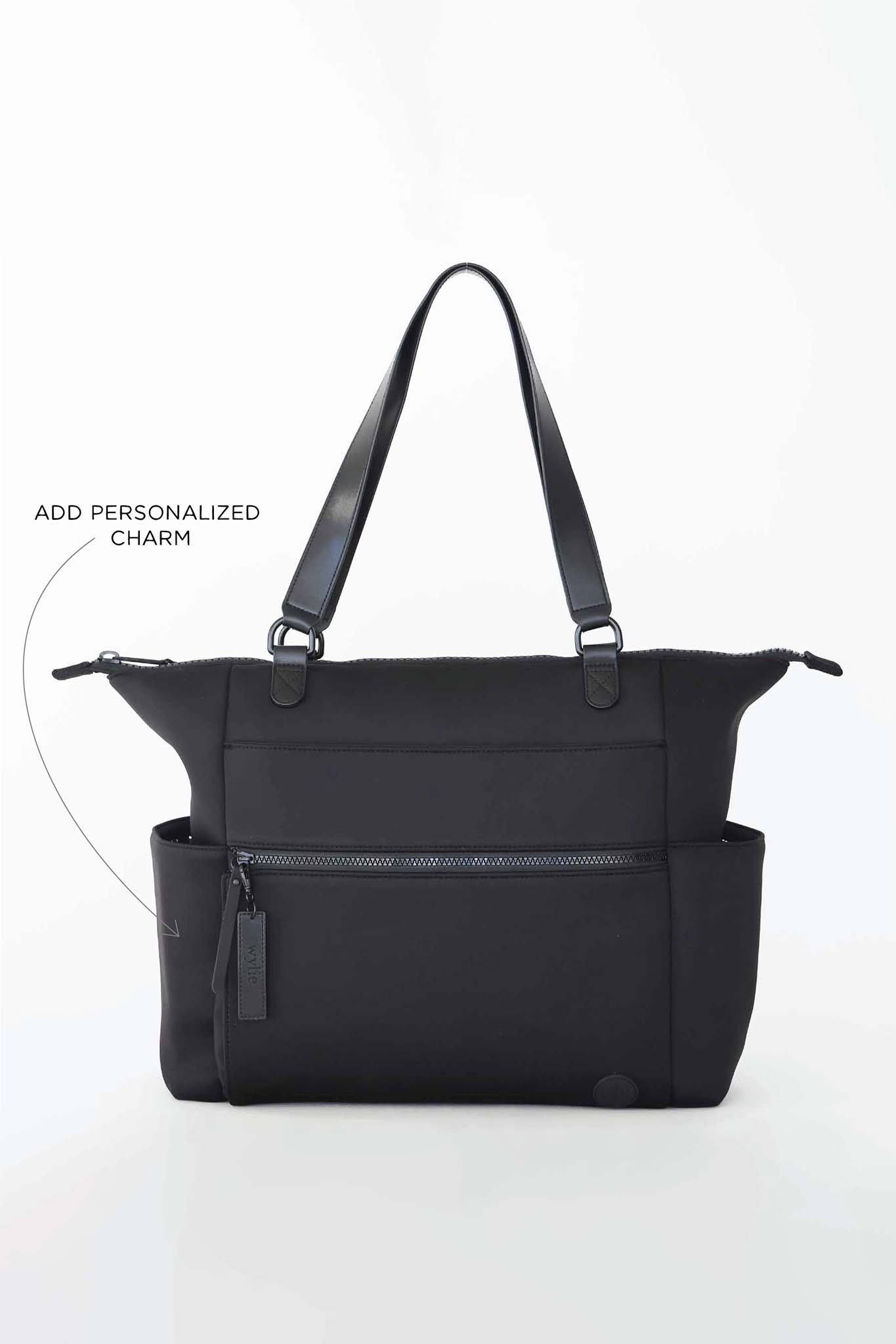 Lane Convertible Diaper Bag Tote | Black