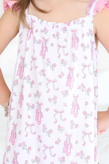 Full Length Ruffle Nightgown | Ballet Dreams