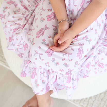 Full Length Ruffle Nightgown | Ballet Dreams