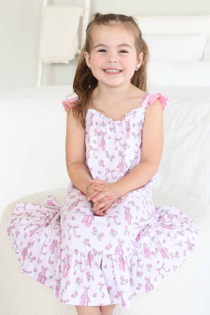 Full Length Ruffle Nightgown | Ballet Dreams