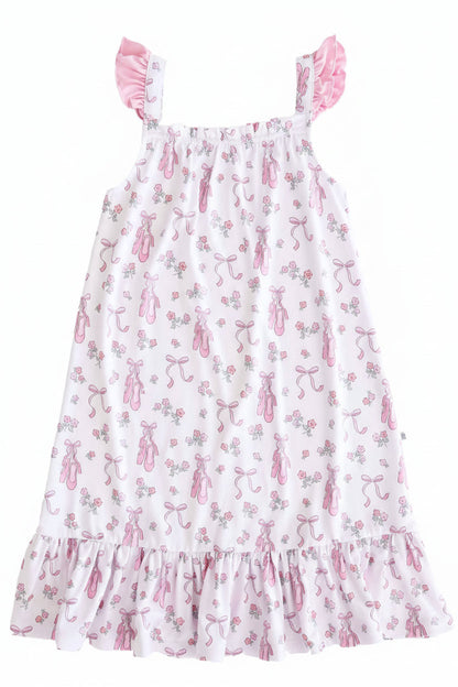 Full Length Ruffle Nightgown | Ballet Dreams
