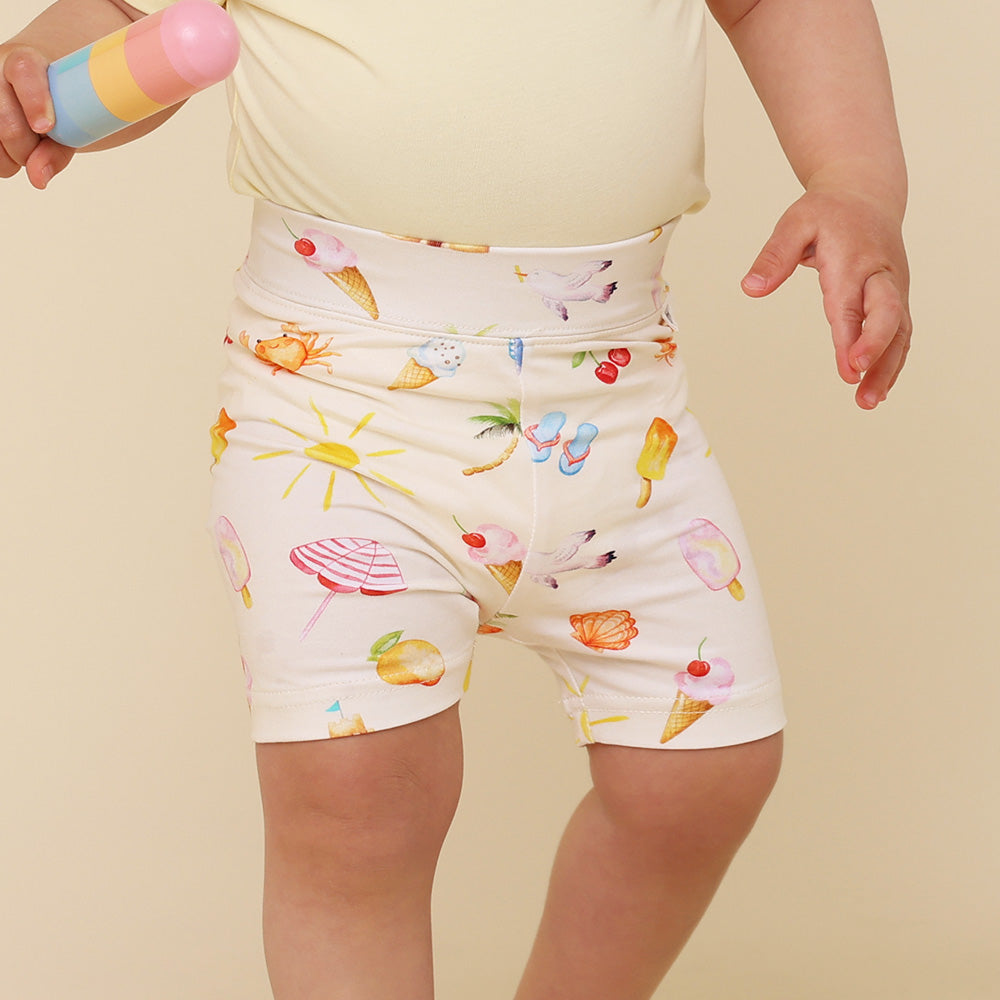 Beach Fun Organic Bike Shorts