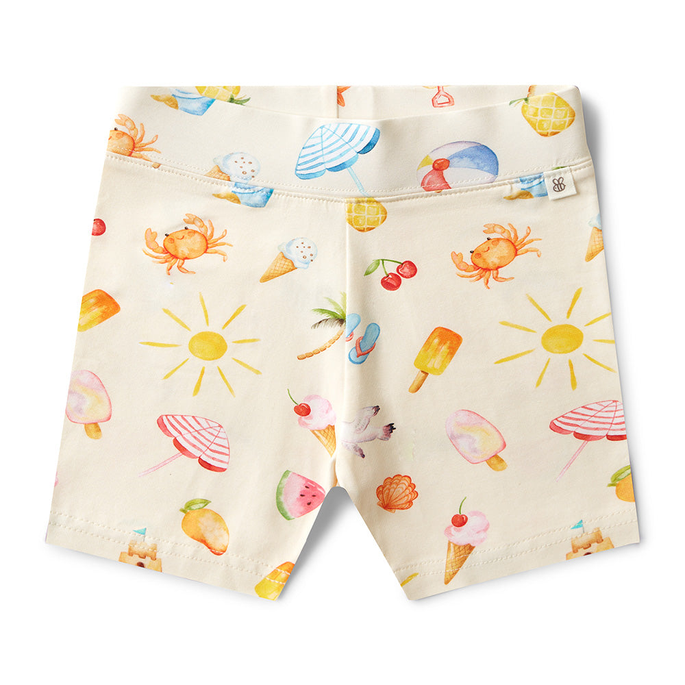 Beach Fun Organic Bike Shorts