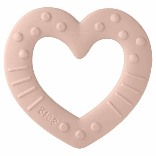 BIBS Baby Bitie Heart Teether - Blush