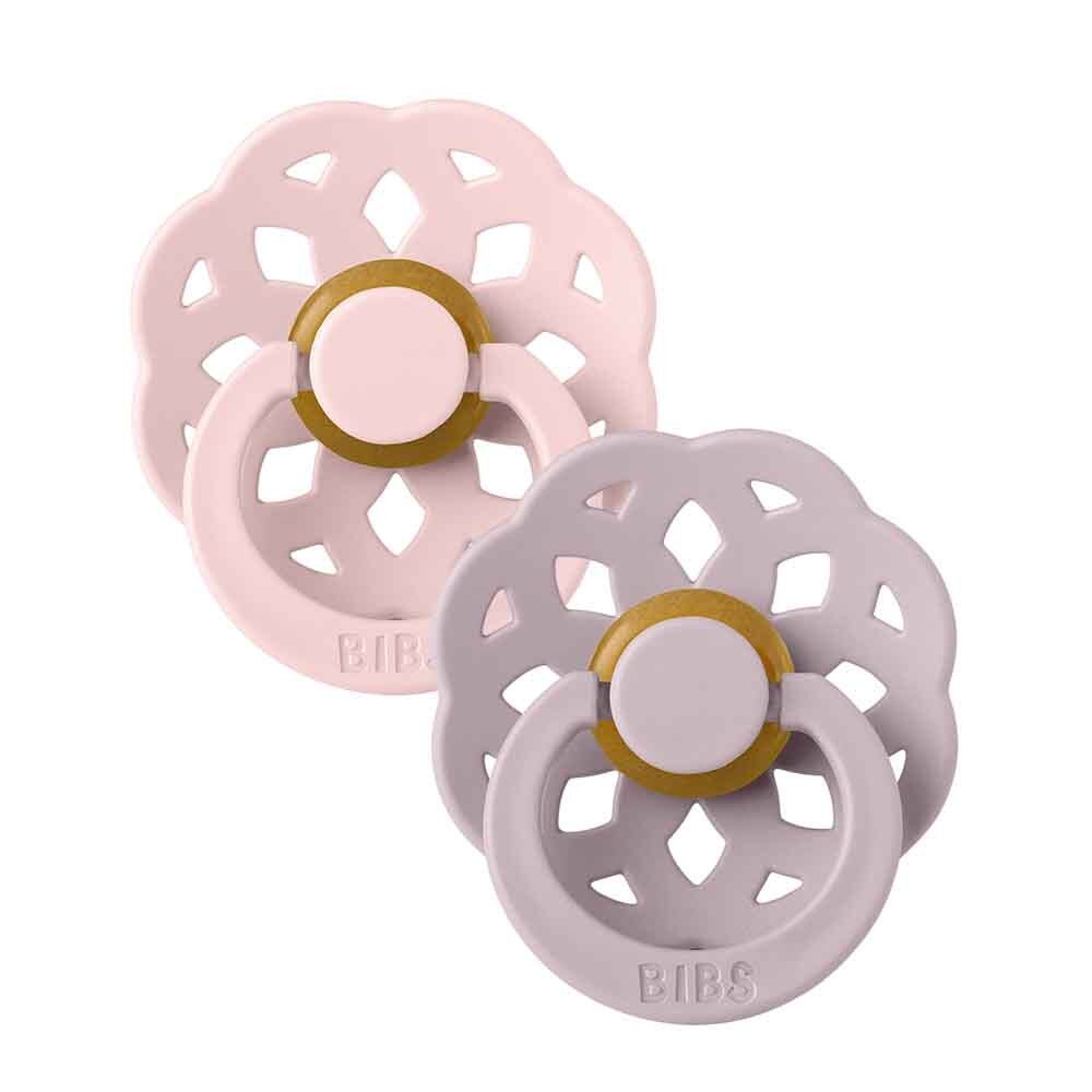 BIBS Boheme Dummy 2 Pack - Blossom/ Dusky Lilac