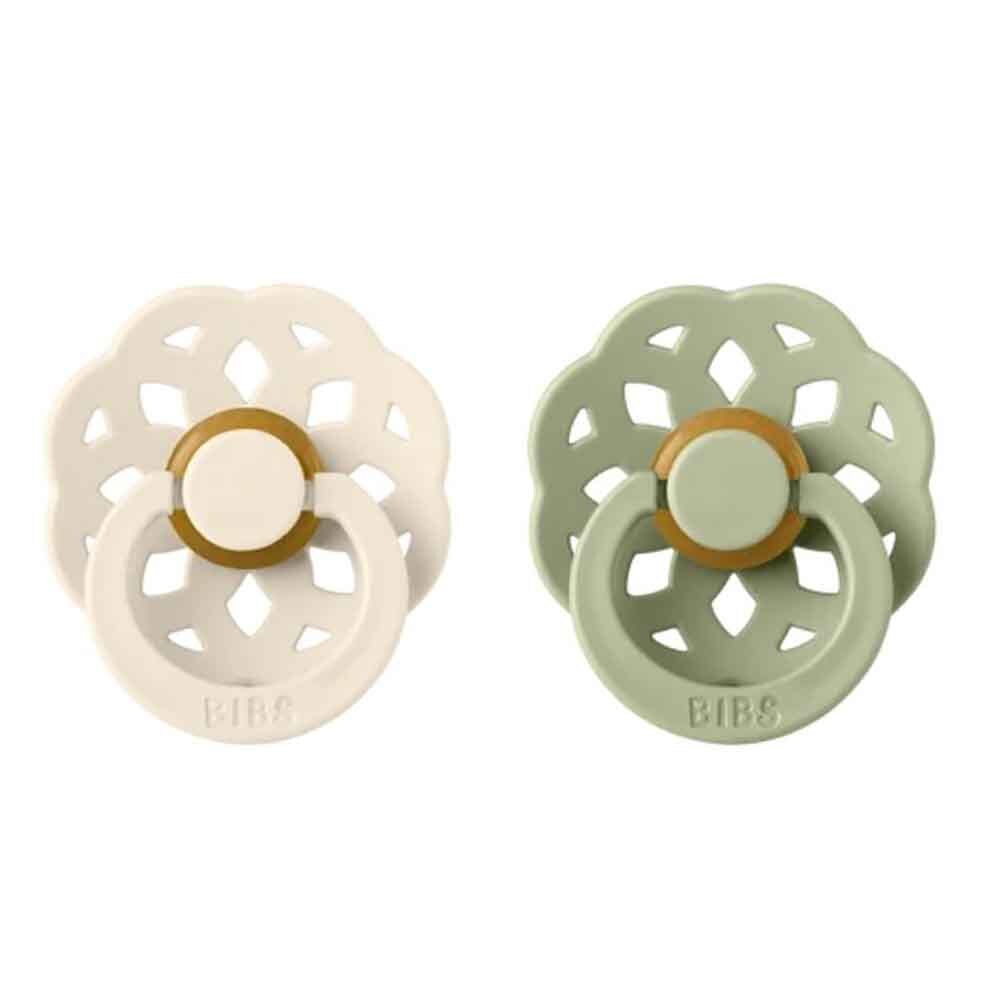 BIBS Boheme Dummy 2 Pack - Ivory/ Sage