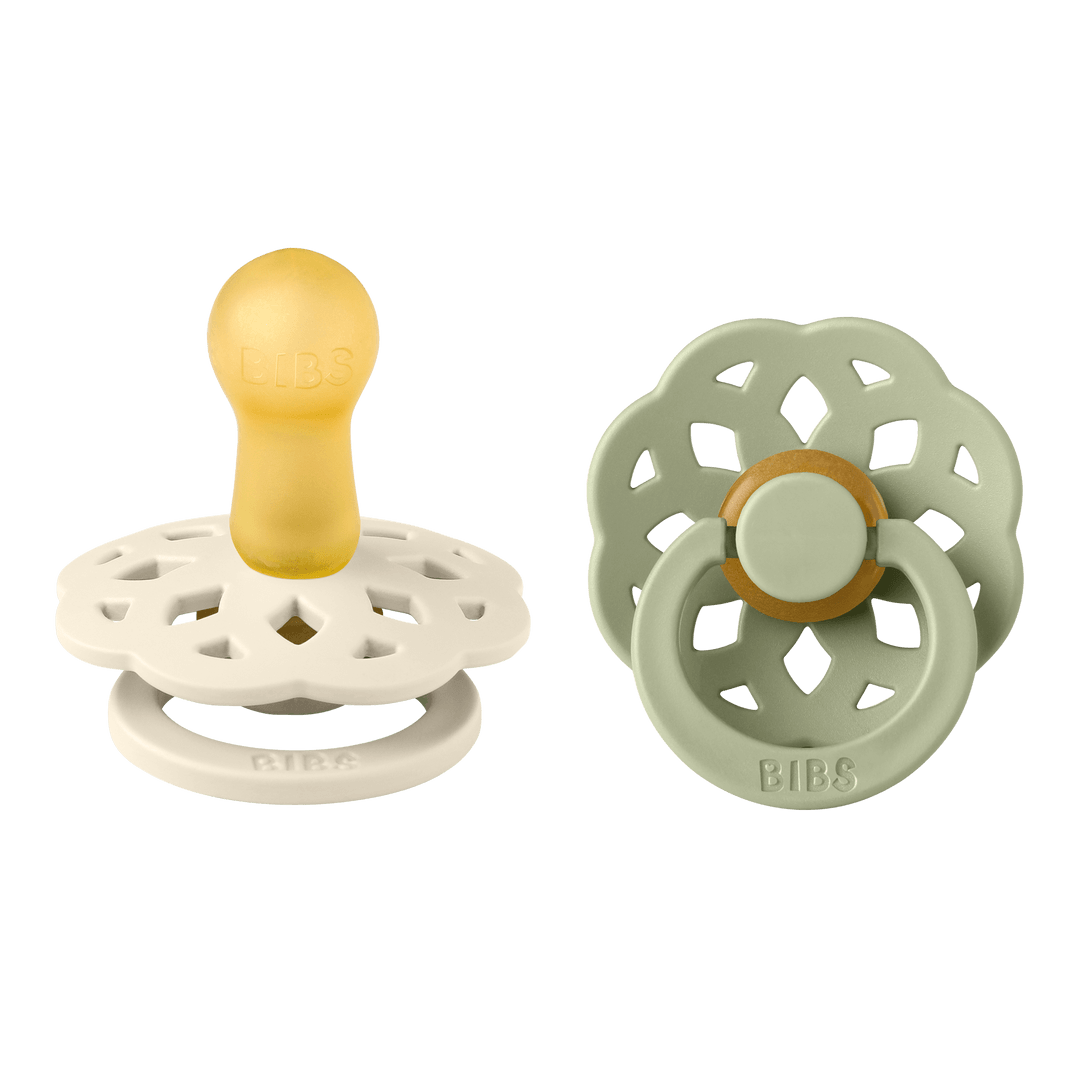 BIBS Boheme Dummy 2 Pack - Ivory/ Sage