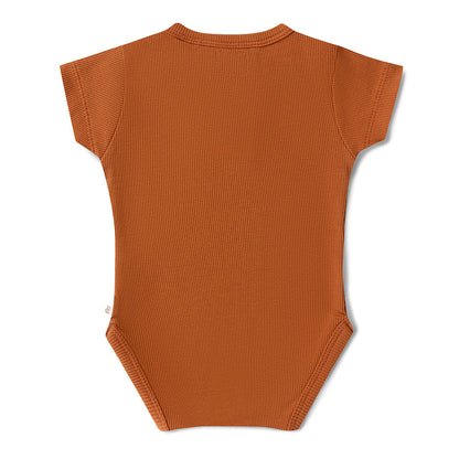 Biscuit Short Sleeve Organic Bodysuit