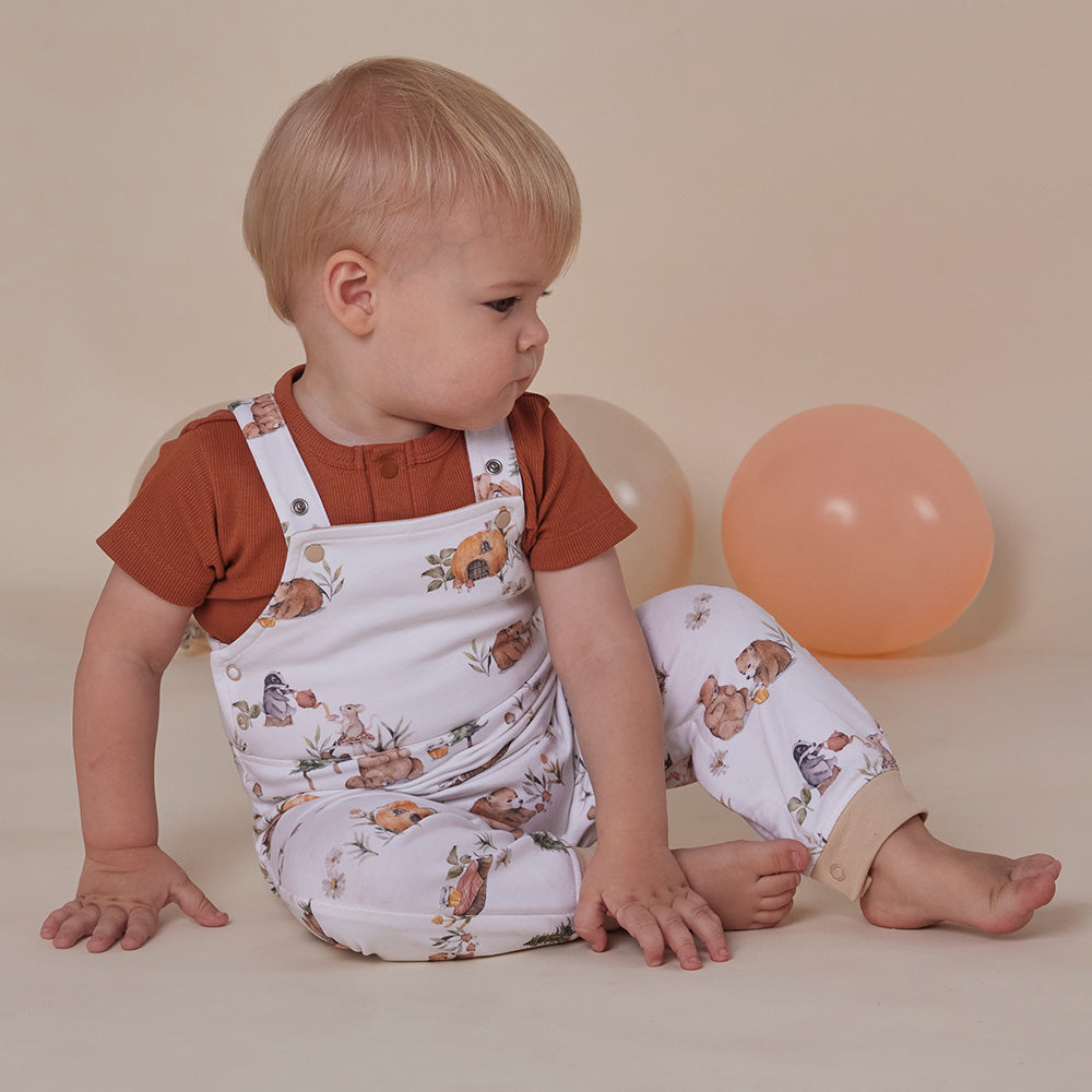 Biscuit Short Sleeve Organic Bodysuit