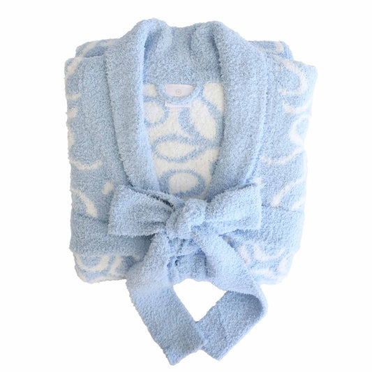 CuddleLane™ Adult Robe | Blue-tiful Bows