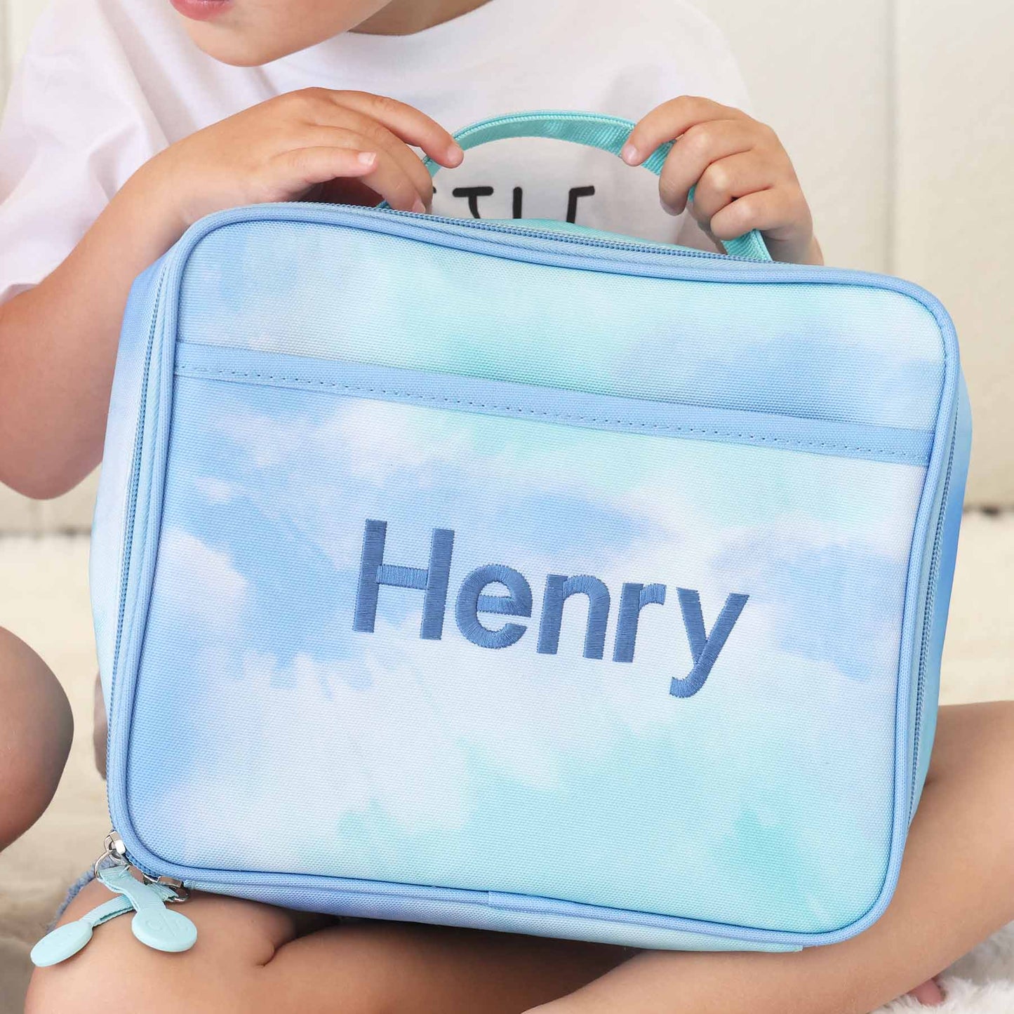 Kids Embroidered Lunchbox | Tie-Dye Skies
