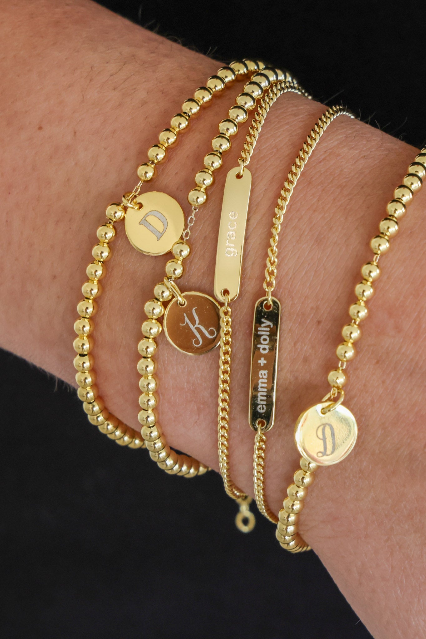Engraved Bar Bracelet