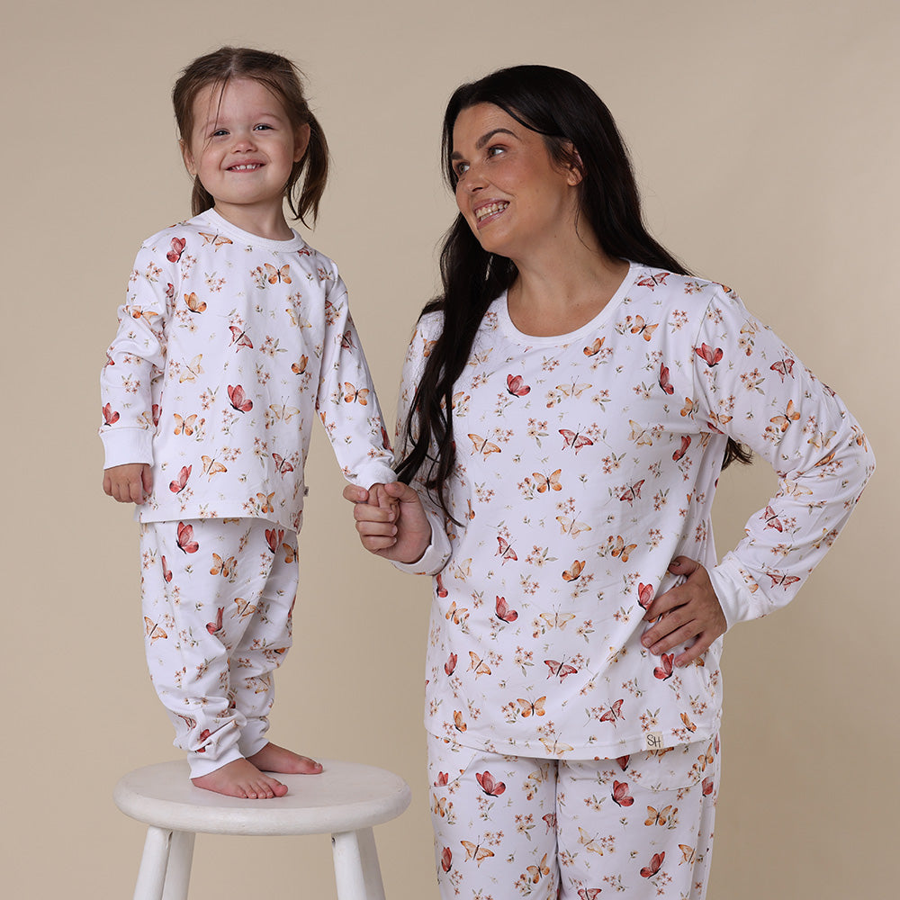 Butterfly Organic Kids Long Sleeve PJ Set