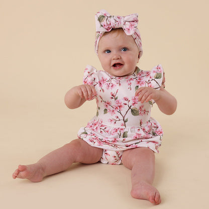 Cherry Blossom Short Sleeve Organic Dress